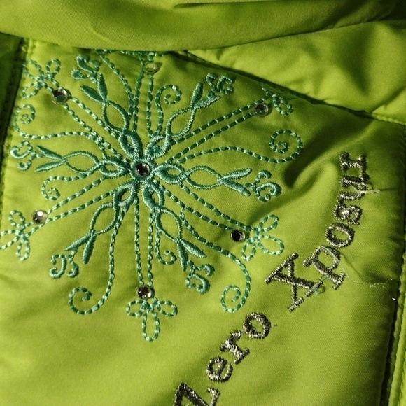 ZeroXposur Girls' Green Coat, Scarf, mittens and Hooded Coat, Size 4T - Zipper - Picture 12 of 12